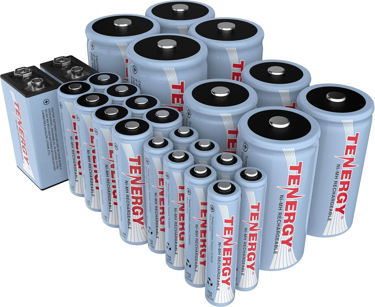 26-Cell NiMH Rechargeable Battery Package: 8AA/8AAA/4C/4D/2 9V R2570