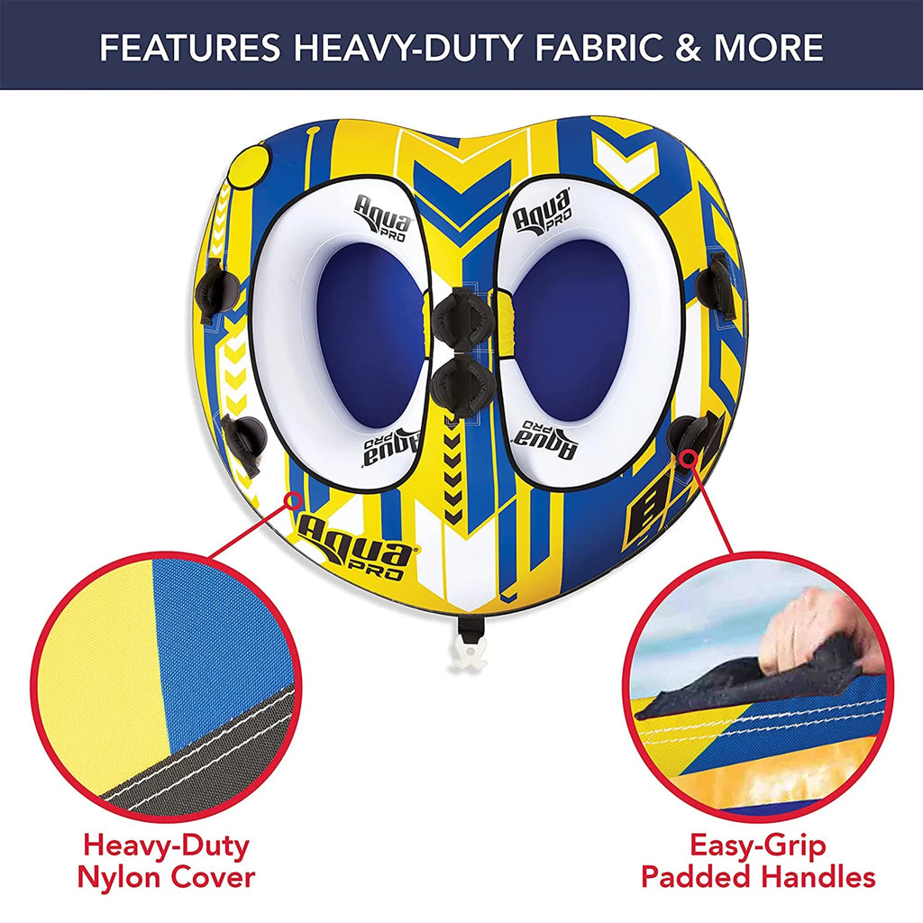 Yellow & Blue 2 Person Towable Rider B56840