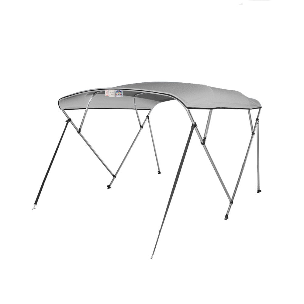 Gray 4 Bow Pontoon Bimini Top Boat Cover S562