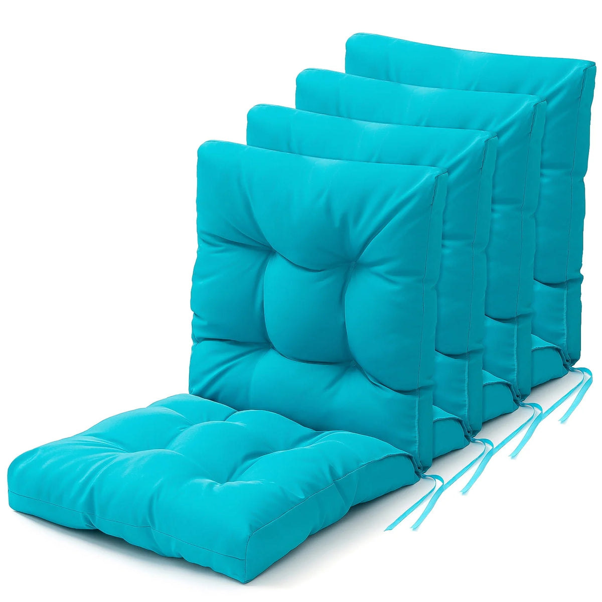 4pcs Non Slip Waterproof Outdoor Chair Cushion I531