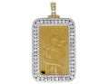 24K Yellow Gold Real Diamond Pendant (7.5 Ct) R378