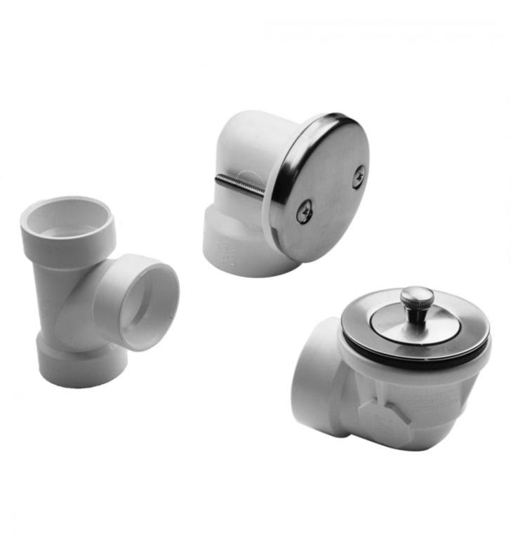 Lift and Turn Drain Strainer with Faceplate White R9614
