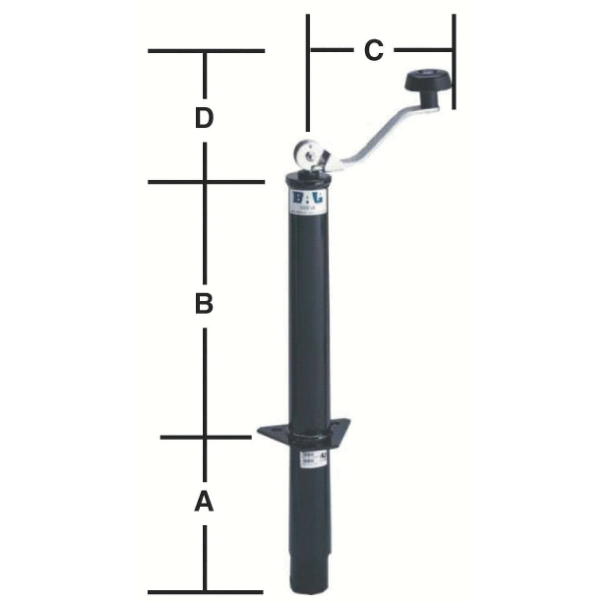 Bal Jack Tongue Top Wind 5000 lb P9904