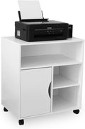 Mobile File Cabinet with Wheels and 3 Open Shelves G83995