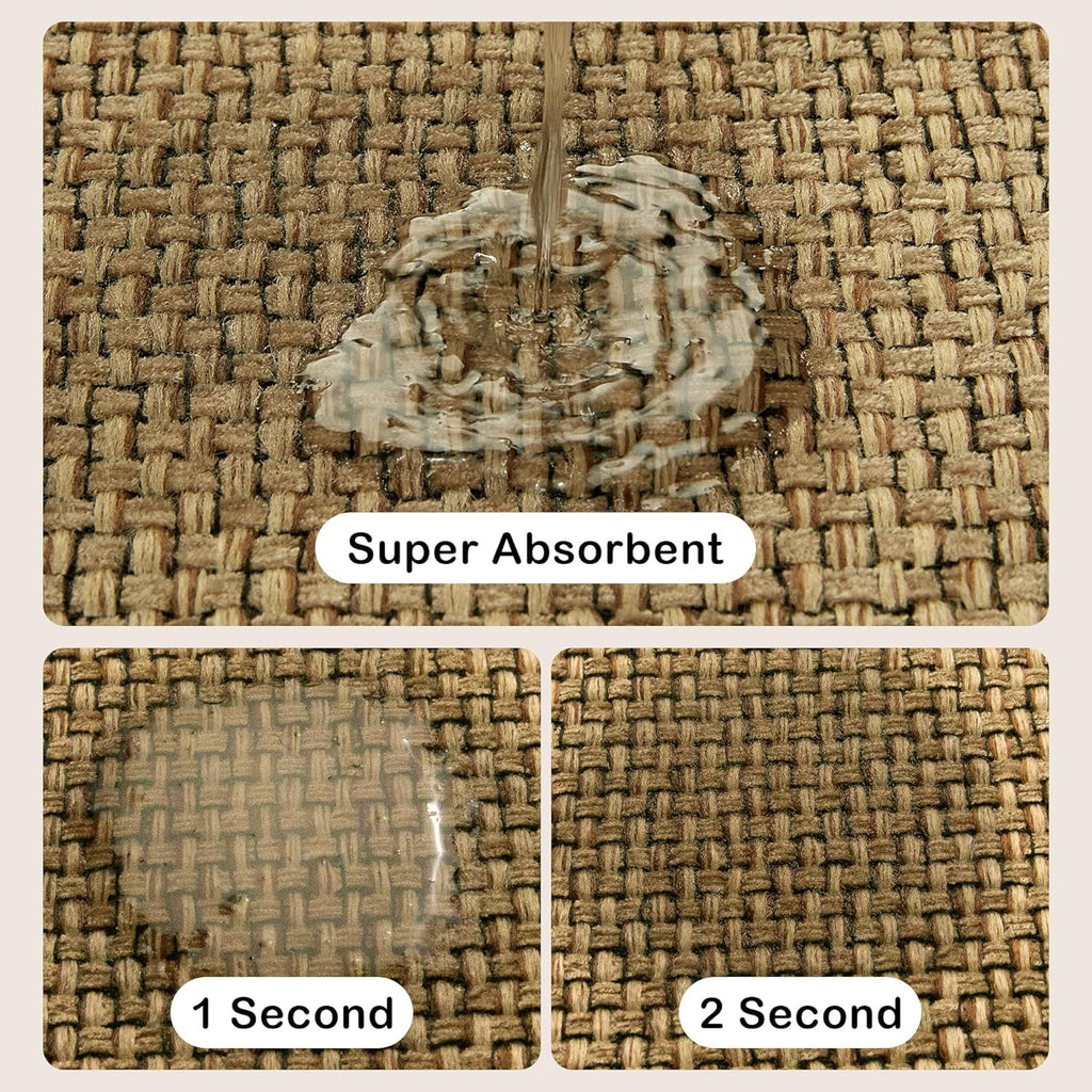Beige Cushioned Anti-Fatigue Kitchen Mats 2PCS 17.3"x28" 17.3"x47" G96855