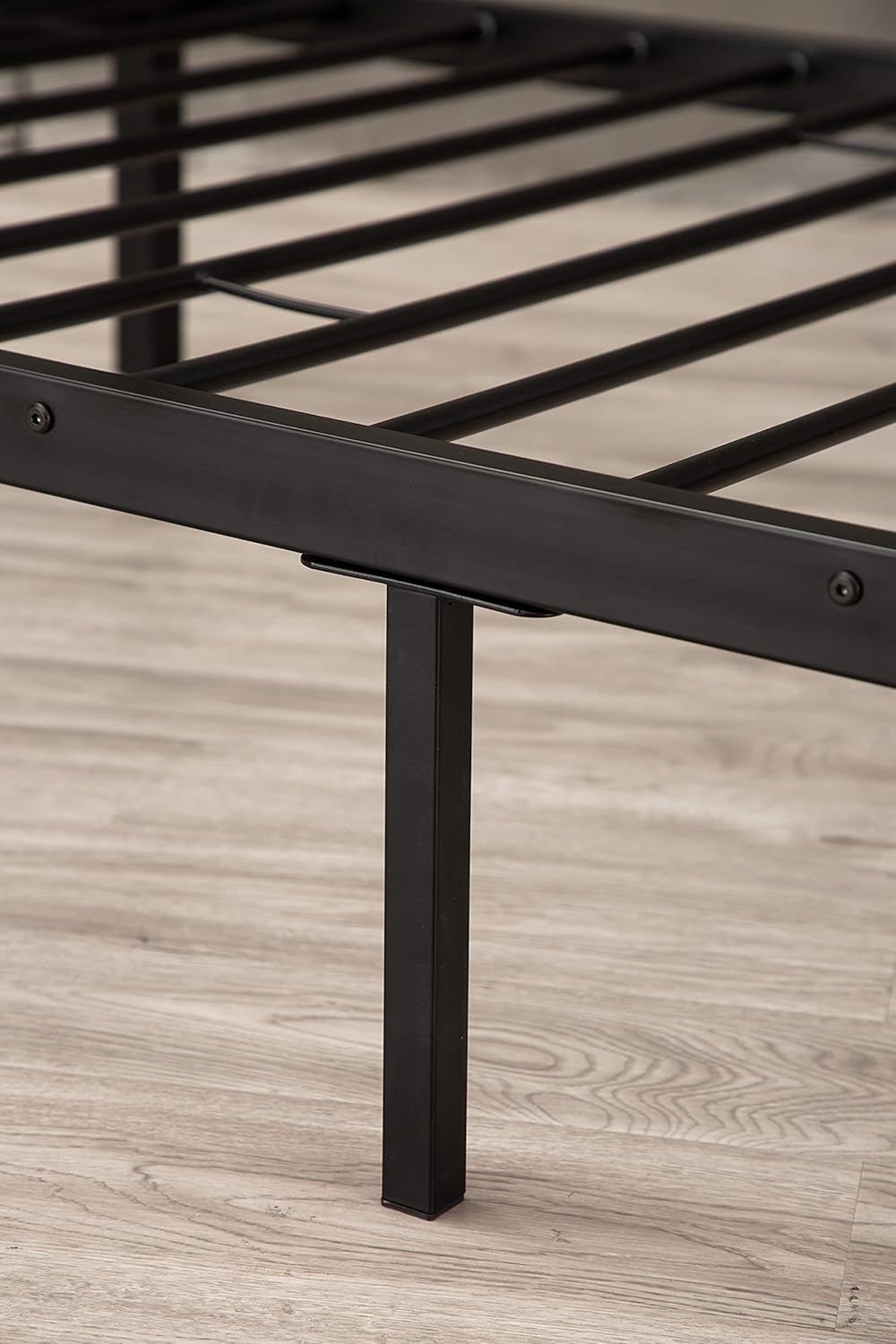 Black Twin Size Canopy Bed Frame Y8331