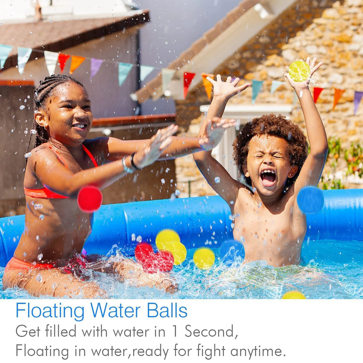 50 Count Reusable Cotton Water Balloons I81135