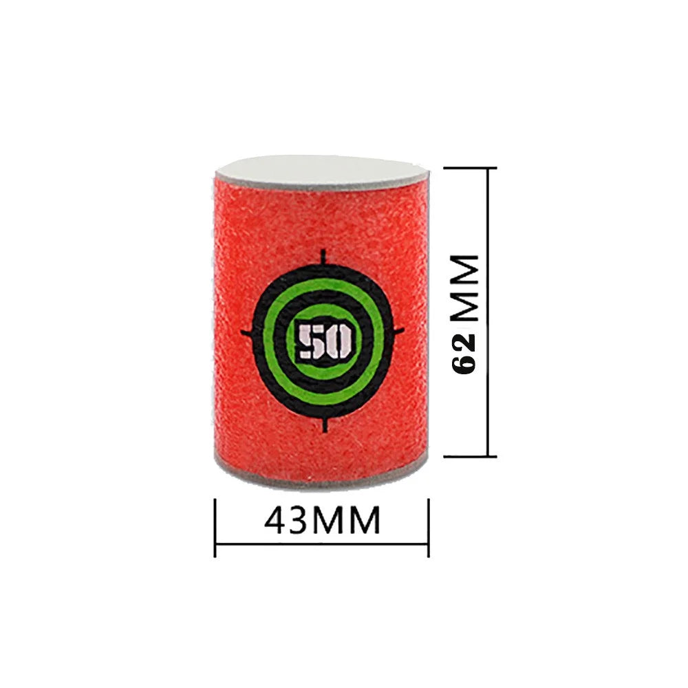 18x EVA Soft Bullet Target Dart Toy S8682