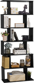 6-Tier White Wooden Bookcase and Room Divider N9979