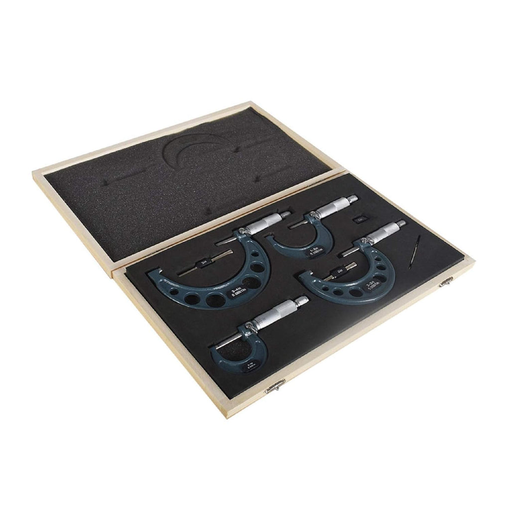 4Pcs 0-4 Inch Precision Micrometer Set Q60416