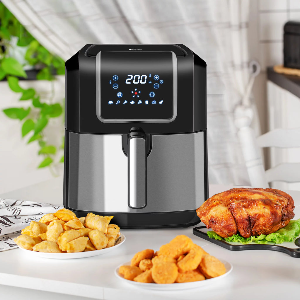 Black 6.9 Quart Air Fryer with Nonstick Basket X443