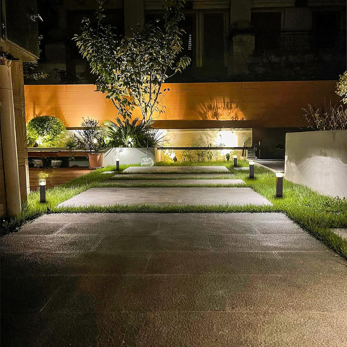 2W LED Pathway Lights Die-Cast Aluminum Warm White 8Pack R194