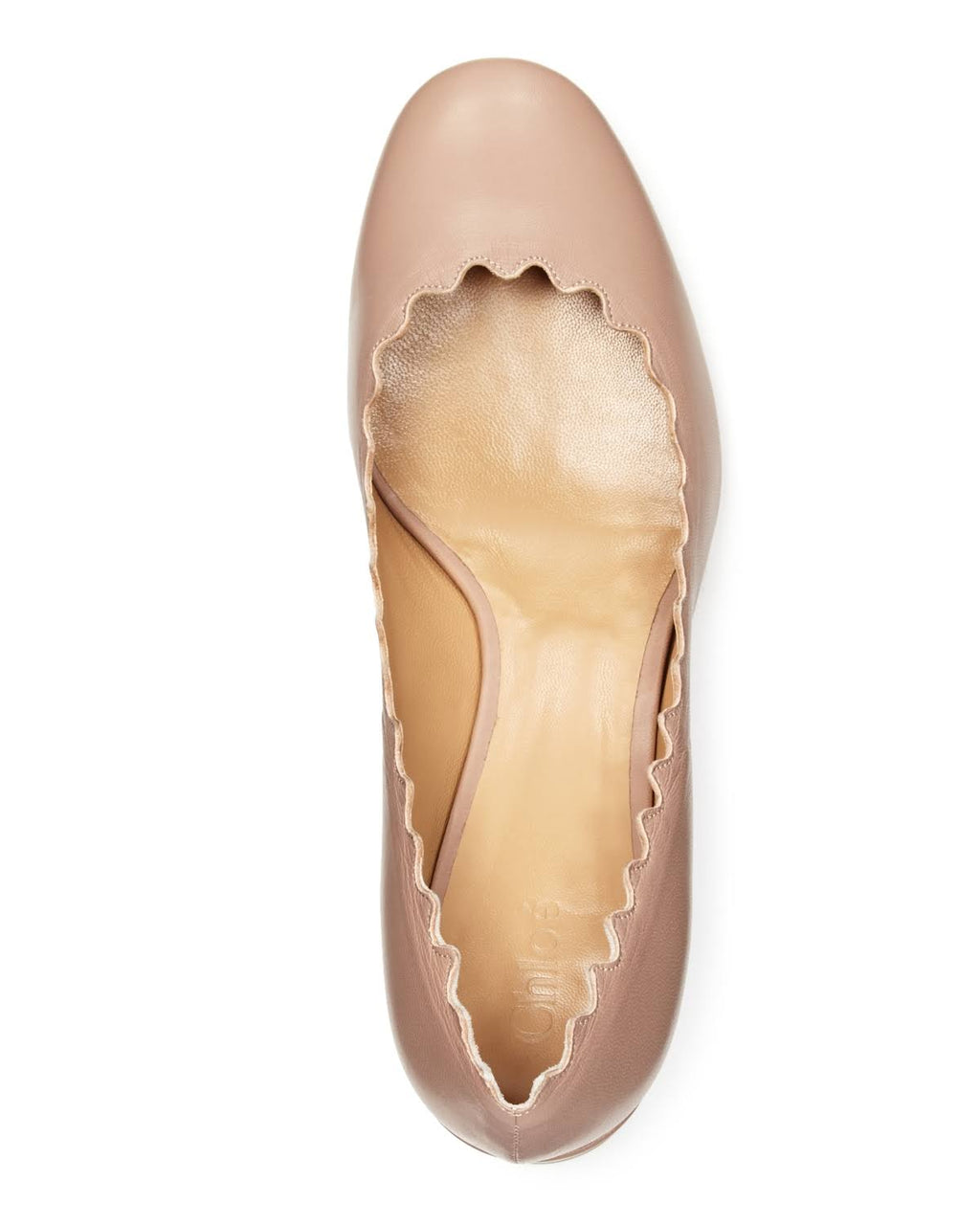 Scalloped Leather Pump 10 C7611