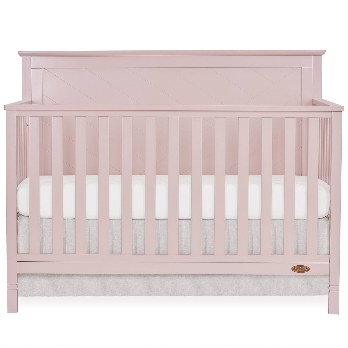 Blush Pink 5 in 1 Convertible Crib J572