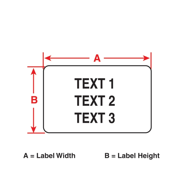 Black/White Polyester Label Cartridge J6856
