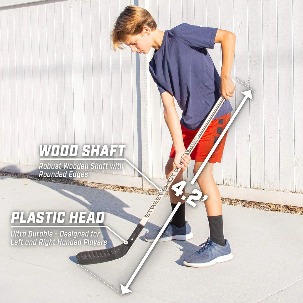 Hockey Street Set with Pop-Up Goal and 2 Sticks Q79713