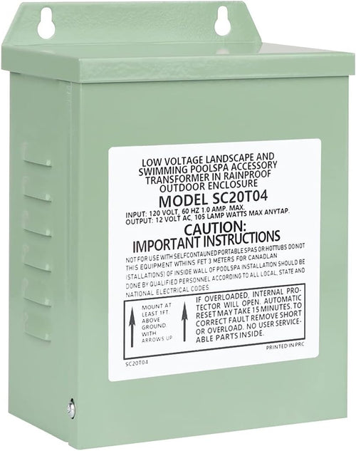 105W Pool Light Transformer 120 to 12v AC Low-Voltage Safety Transformer Pack of 2 X3959