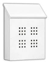 White Traditional Decorative Mailbox V945