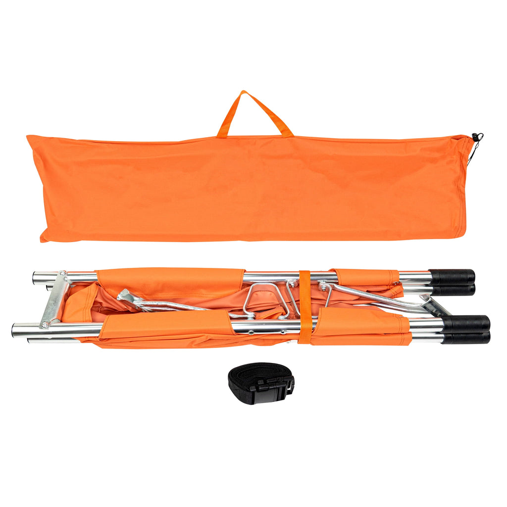 Orange Folding Medical Stretcher T4021
