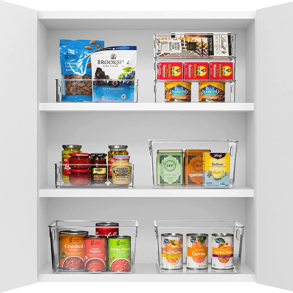 Set of 10 Kitchen Pantry Storage Bins T826105