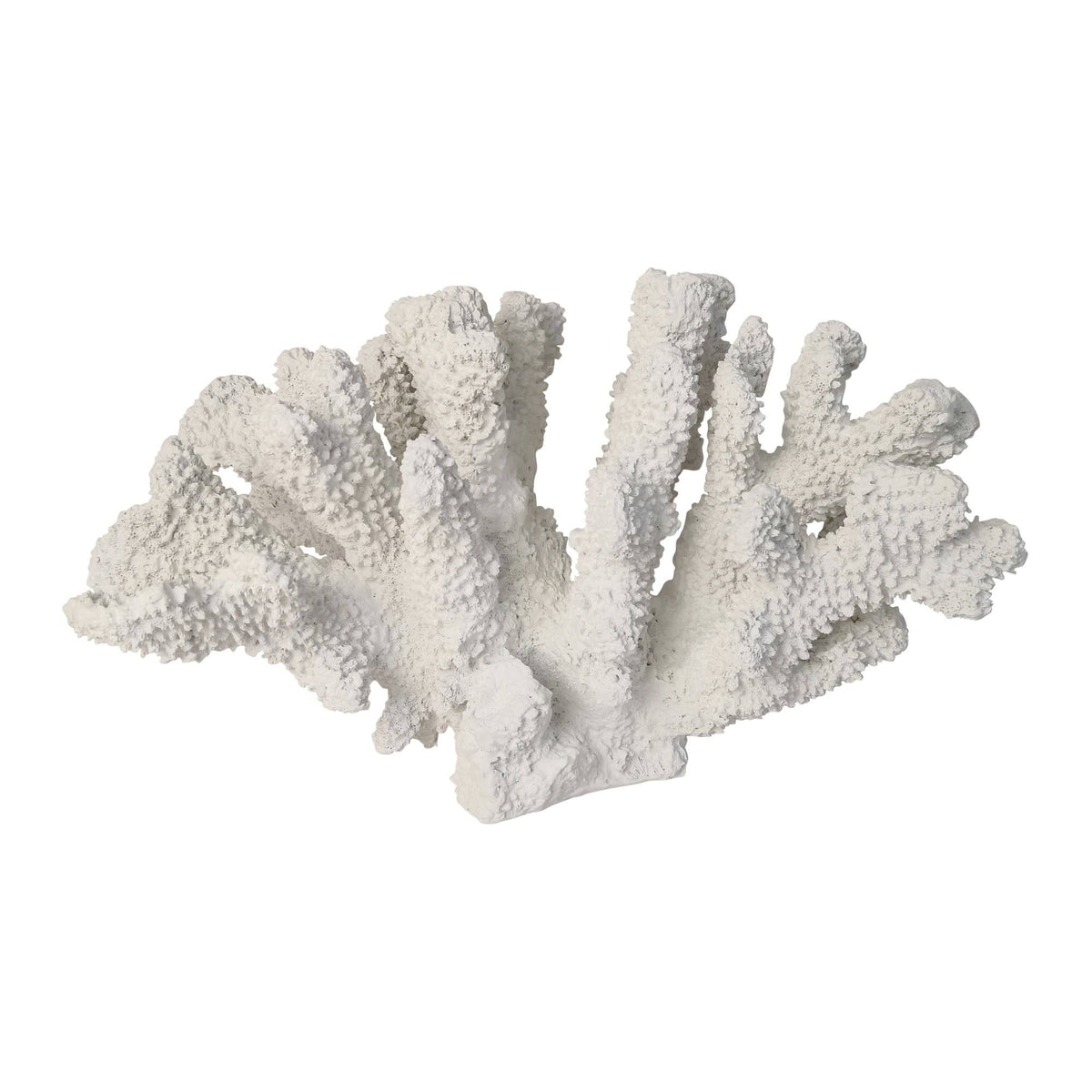 White Polyresin Coral Decor K507089