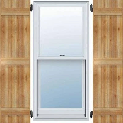 Rough Sawn Wood Board-n-Batten Shutters W83681