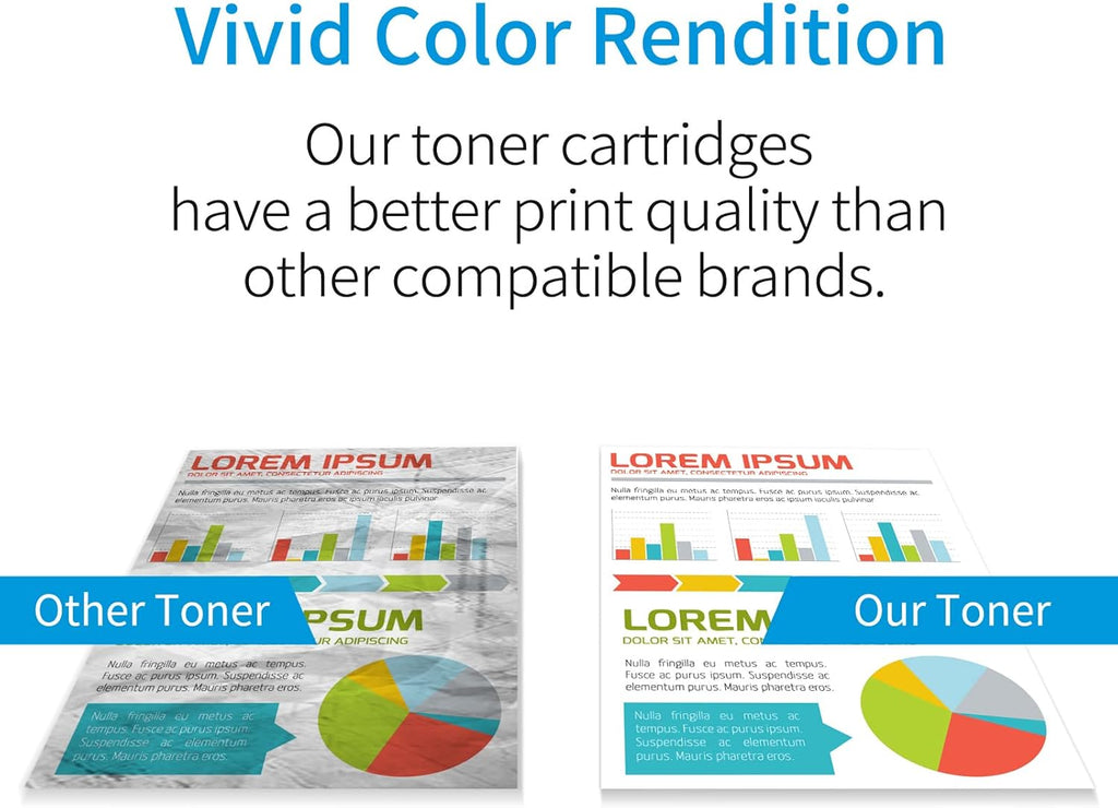Black Cyan Yellow Magenta Toner Cartridge 4-Pack I67615