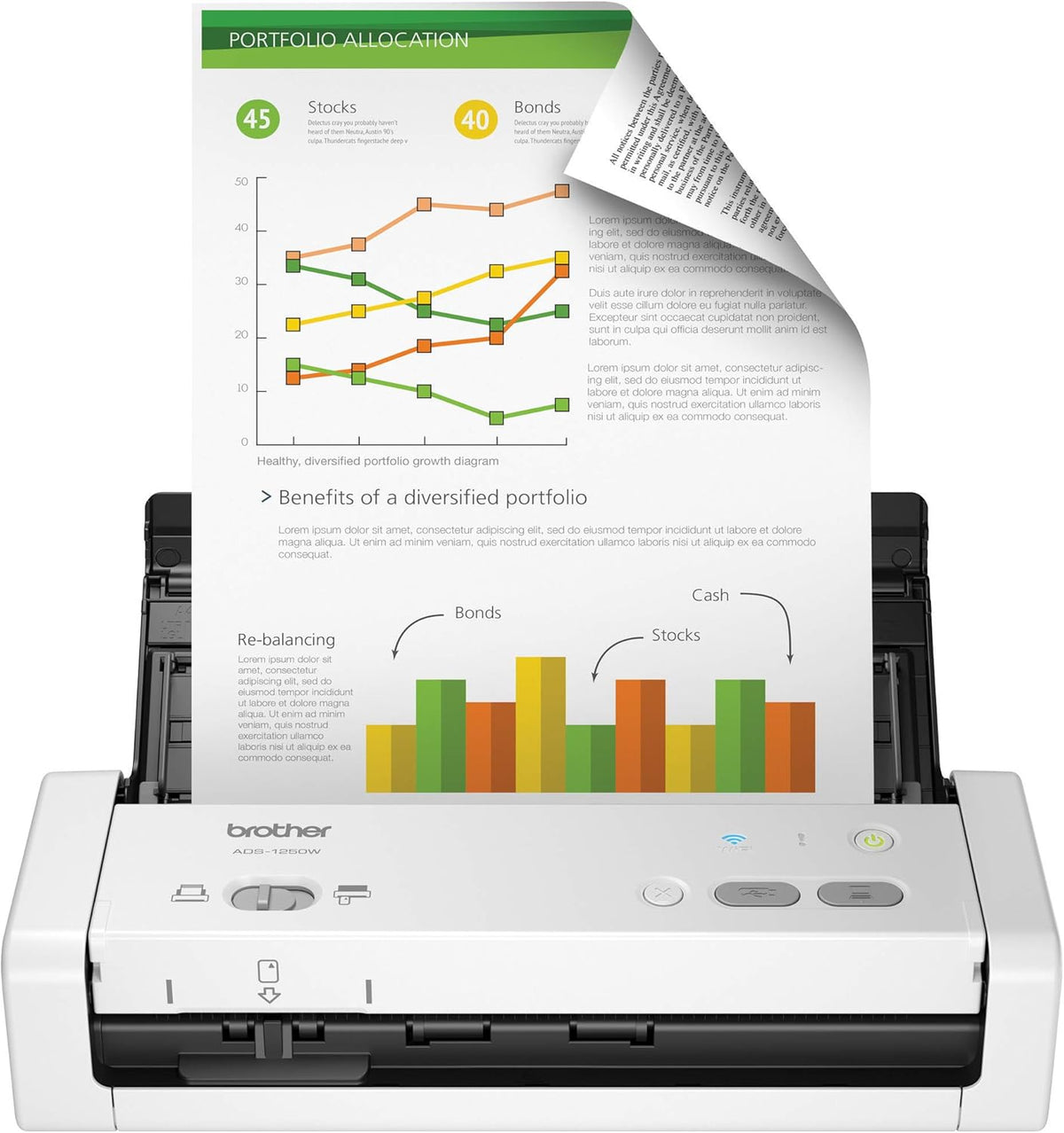 Wireless Portable Compact Desktop Scanner N469