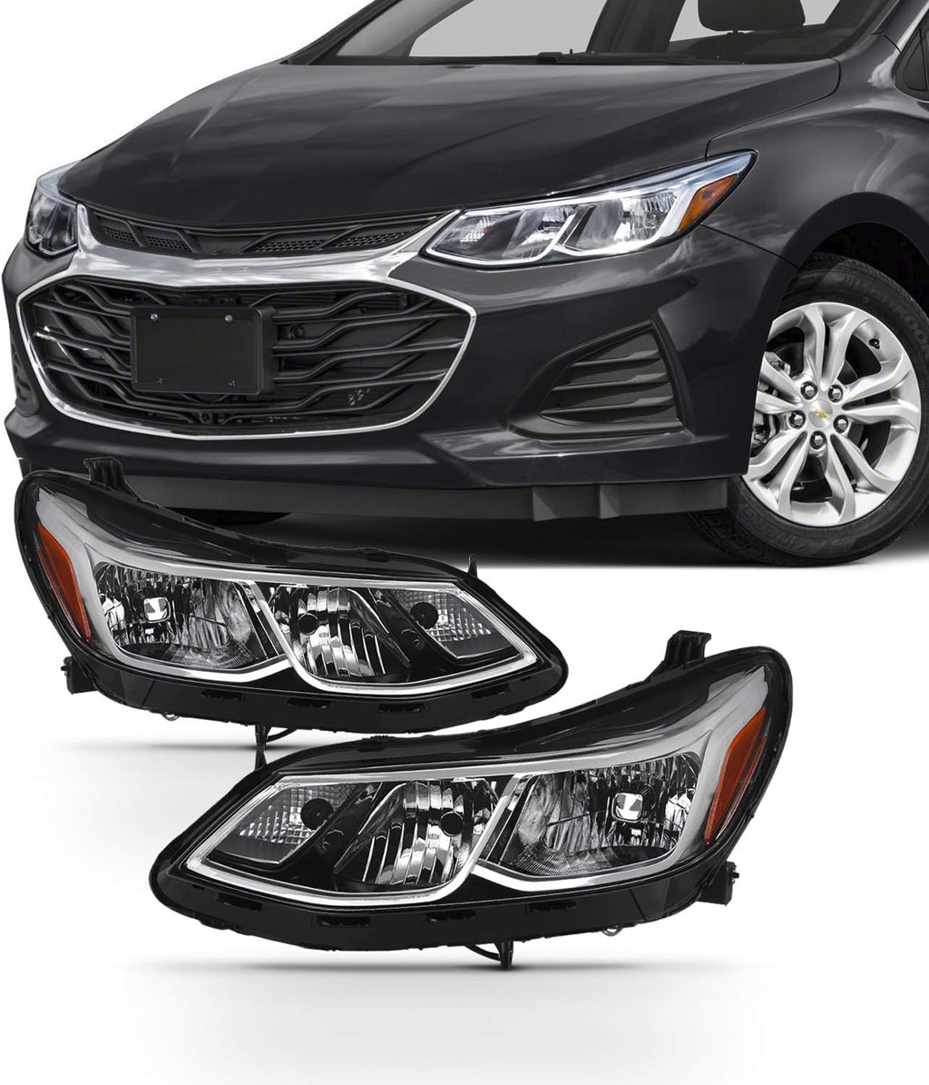 Headlight Driver Pair Left Passenger Side Replacement R480