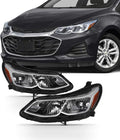 Headlight Driver Pair Left Passenger Side Replacement R480