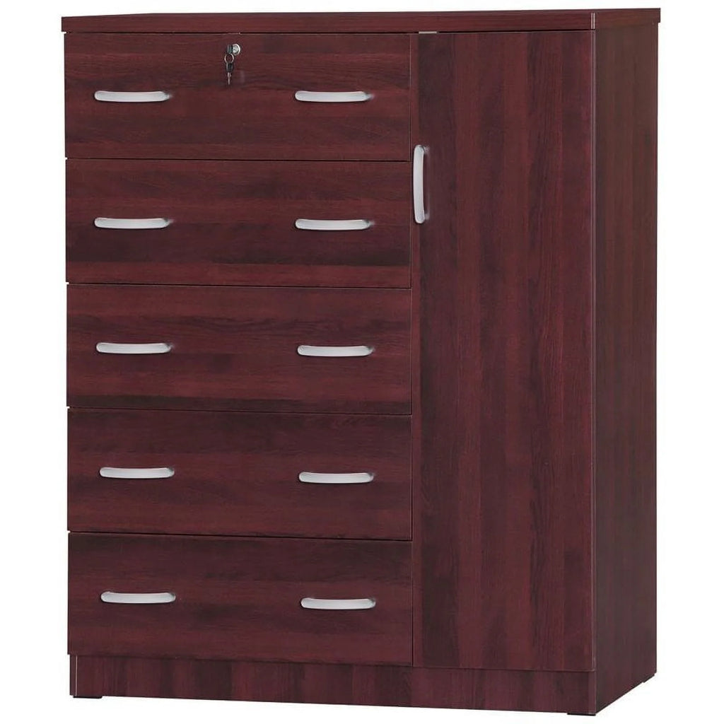 Pine Twin Bed and Tall Chest Wardrobe O333780