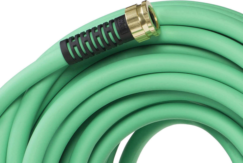 Soft & Supple Easy Coil Water Hose with Crush Proof Couplings 50' x 5/8", Green I49282