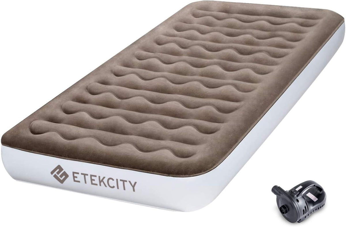 Queen Inflatable Camping Air Mattress with Rechargeable Pump J20333