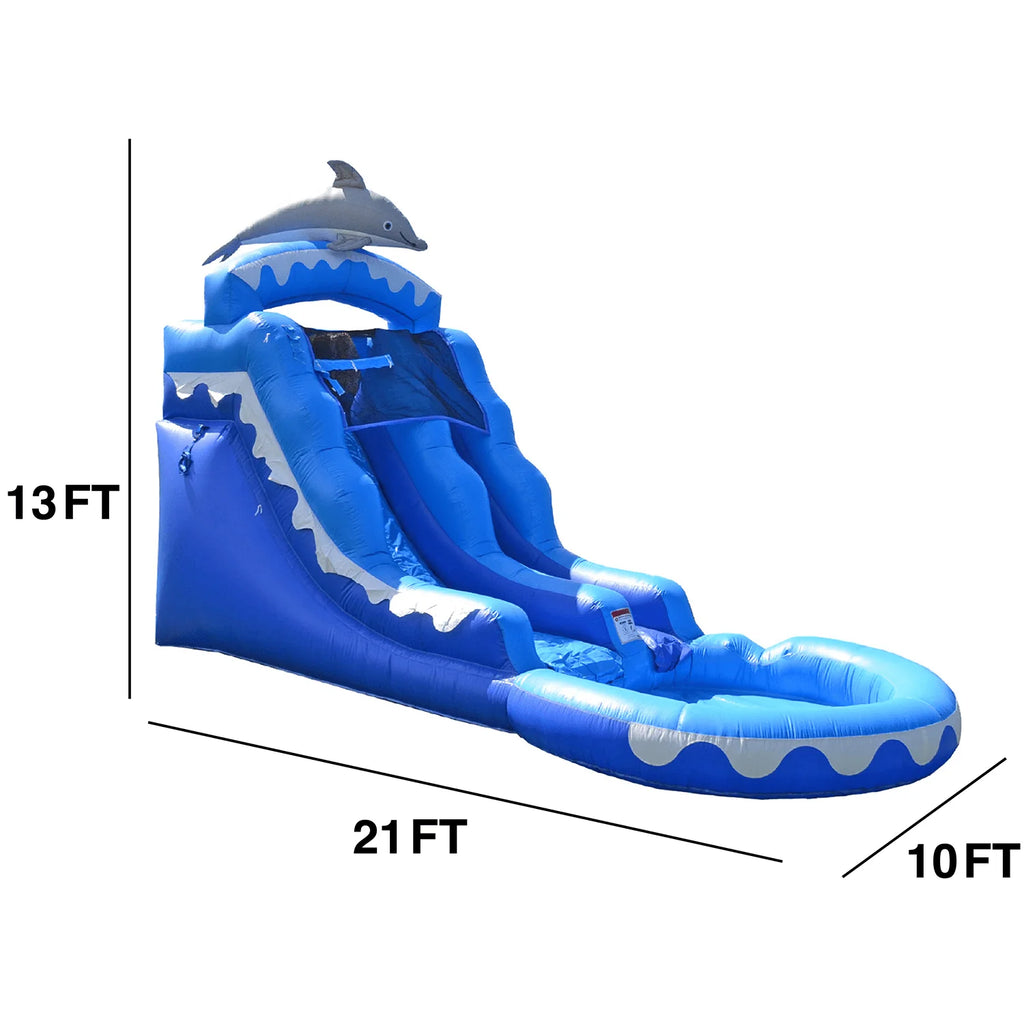Dolphin Commercial Grade Water Slide with Pool N997