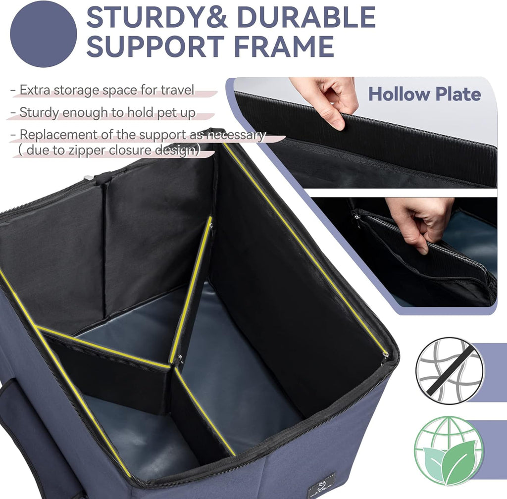 Folding Breathable Dog Booster Car Seat with Carry Bag T681