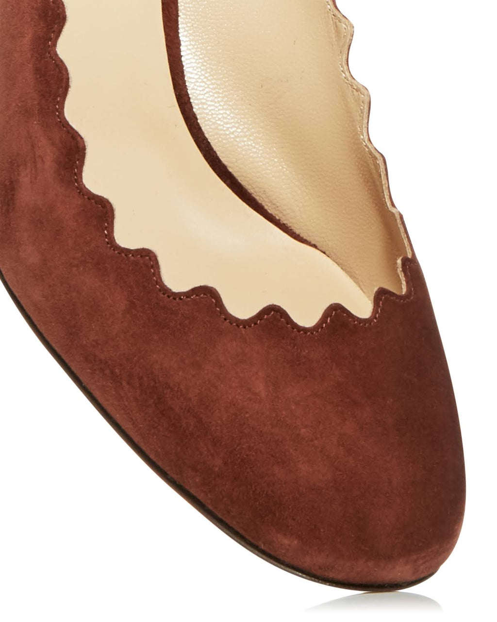 Scalloped Leather Pump 10 C7611