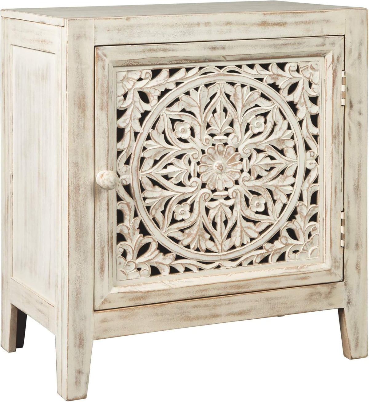 Vintage White Accent Cabinet or End Table U41324