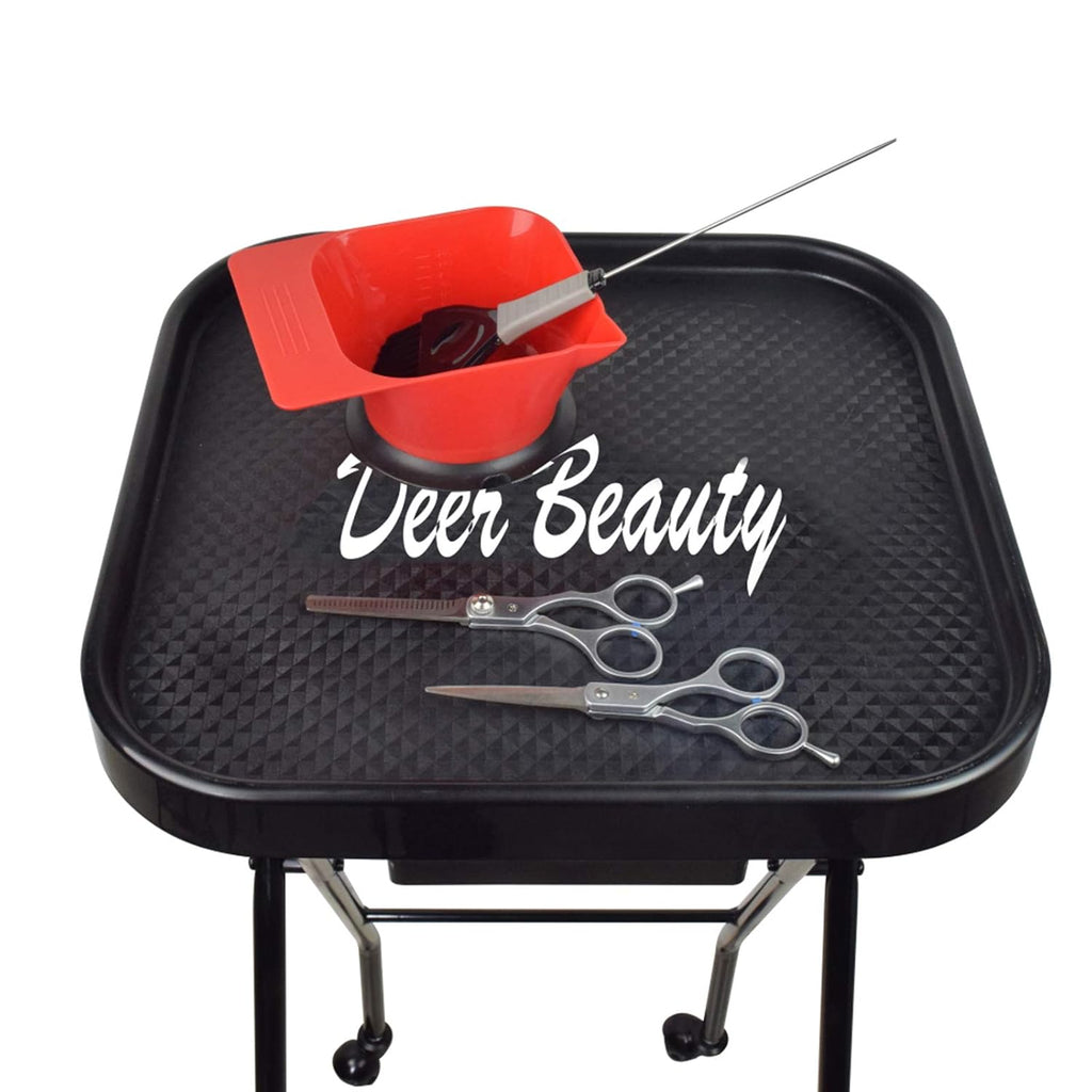 Salon Tray Metal Rolling Folding Cart S4548