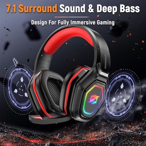 2.4GHz Wireless Gaming Headset with Flip Microphone B258413