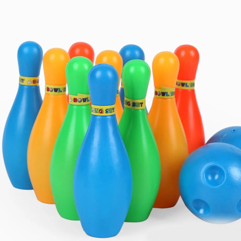 12Pcs Solid Color Bowling Toy Set P309