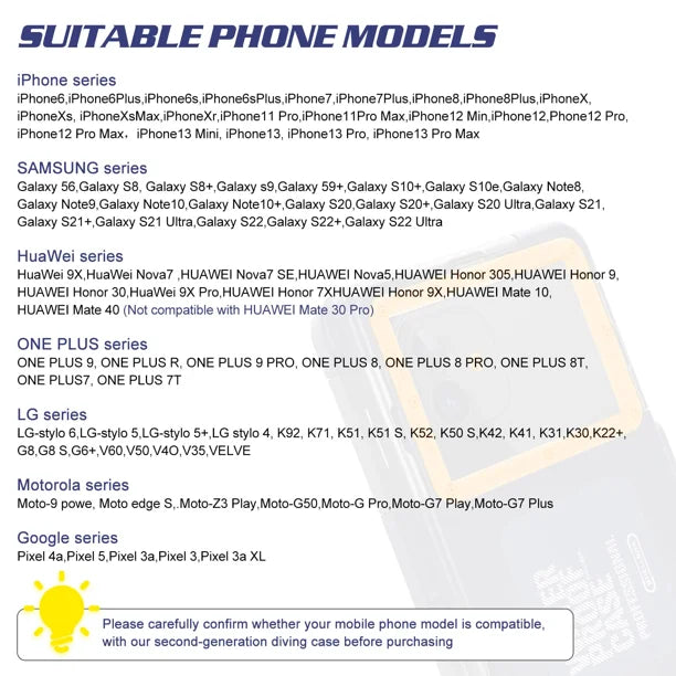 Waterproof Protective Case for Phones Up to 6.9 Inch O868