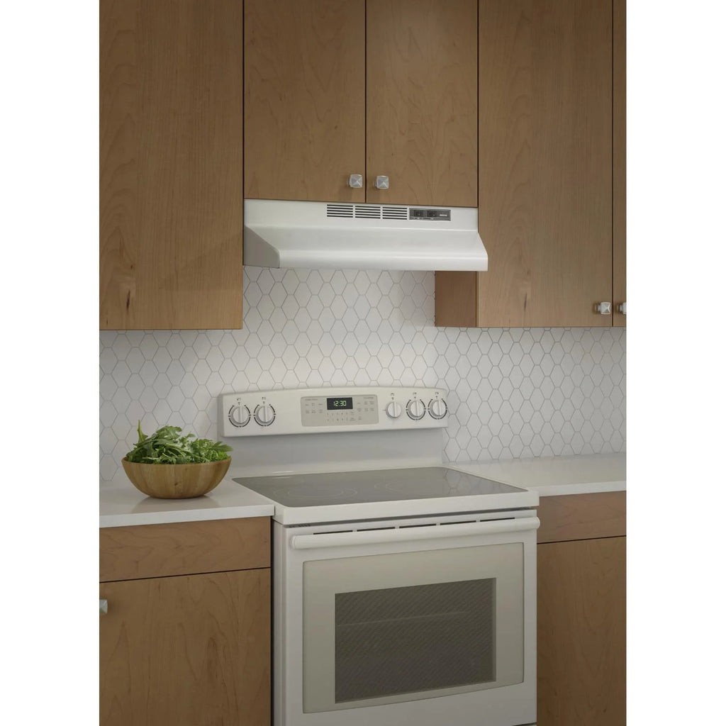 30-Inch Convertible Under-Cabinet Range Hood, 160 CFM, White F148
