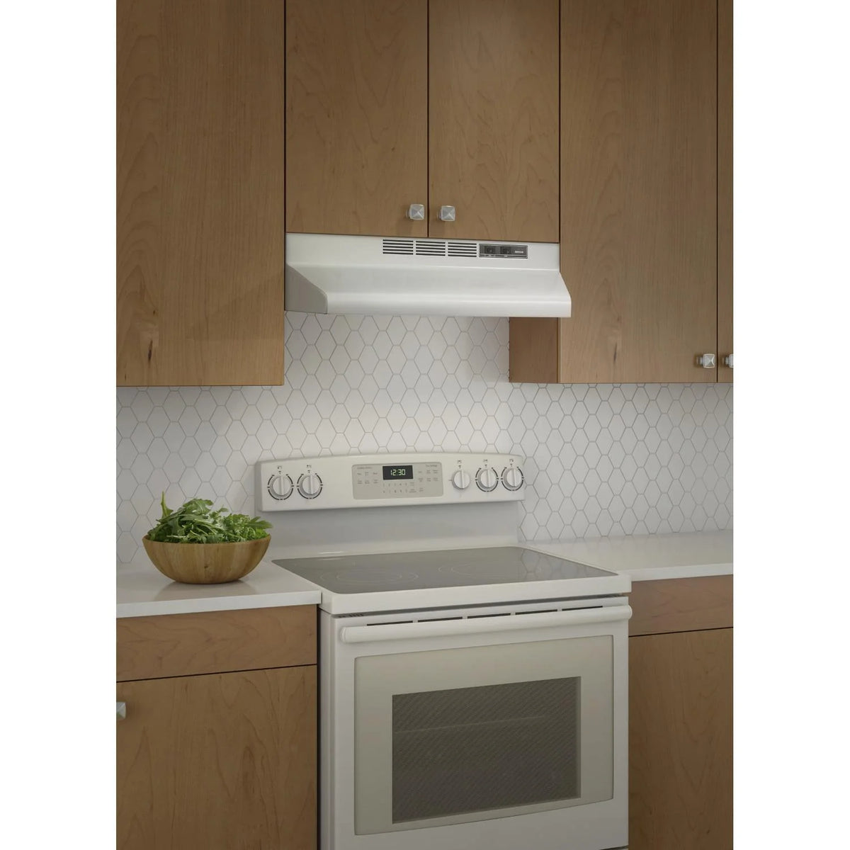 30-Inch Convertible Under-Cabinet Range Hood, 160 CFM, White F148