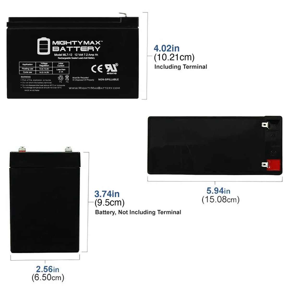 12 V 7.2AH Solar Panel N87182