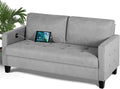Light Grey Tufted 2 Seater Sofa I941080