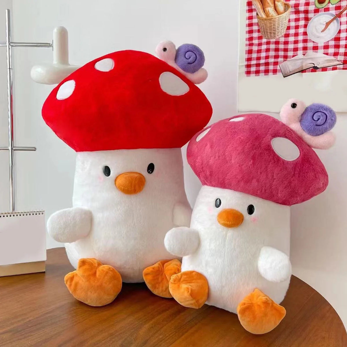 Plush Mushroom Chick Stuffed Animal Toy L382