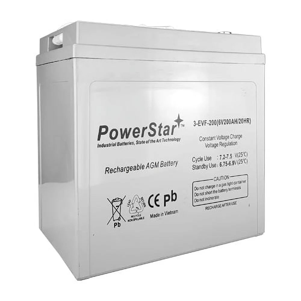 6V 200Ah Deep Cycle Flooded Lead Acid Battery x2 A25197