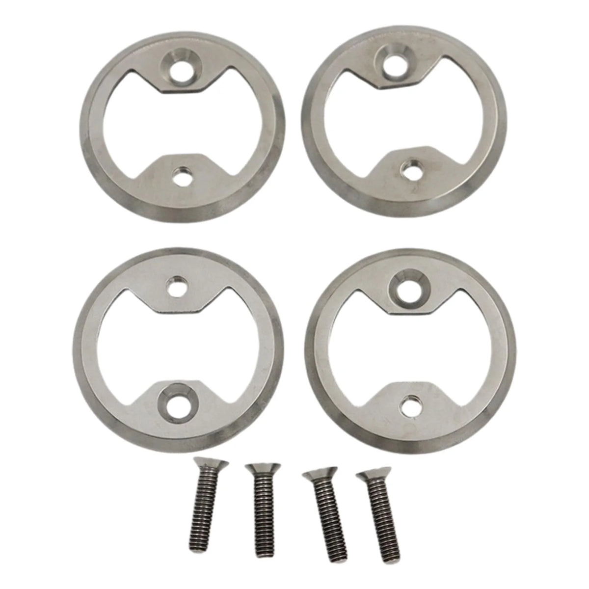 4x Bike Pedal Plate Bow Repair Parts with Screws Z496347
