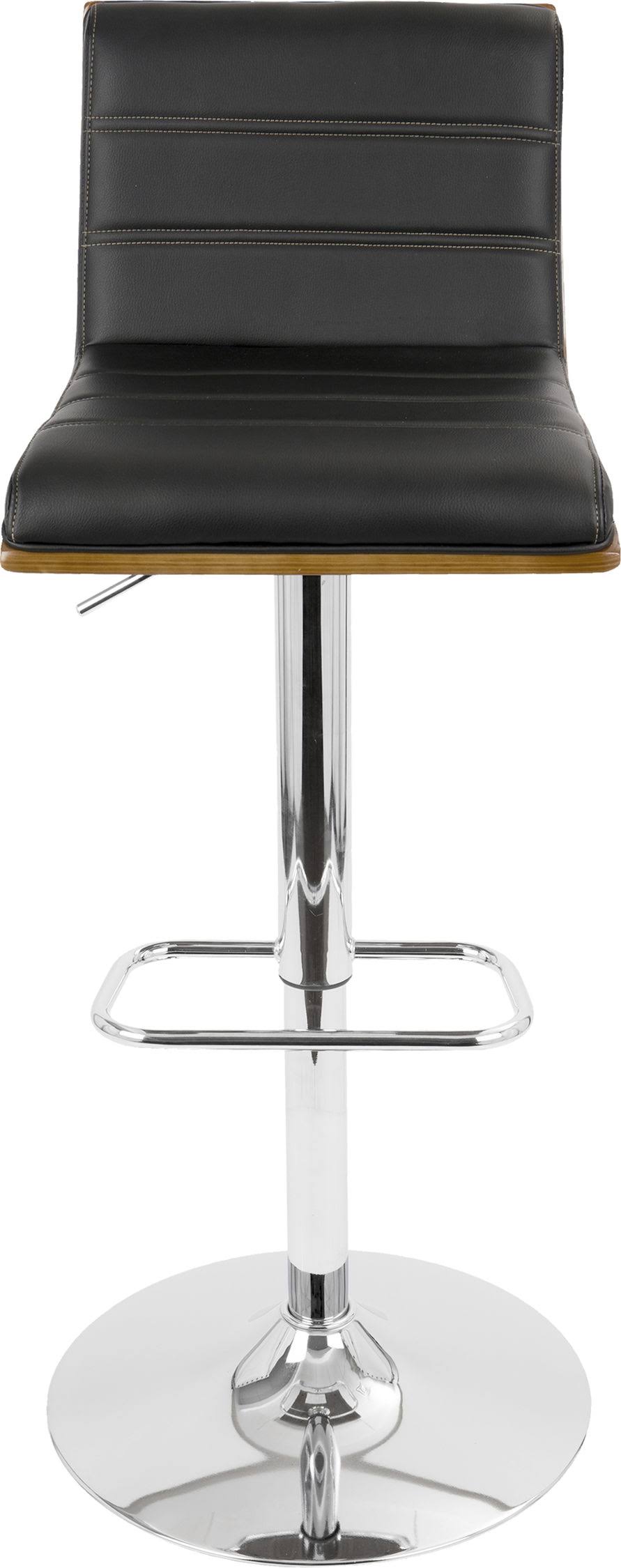 Walnut/Black Barstool I52828