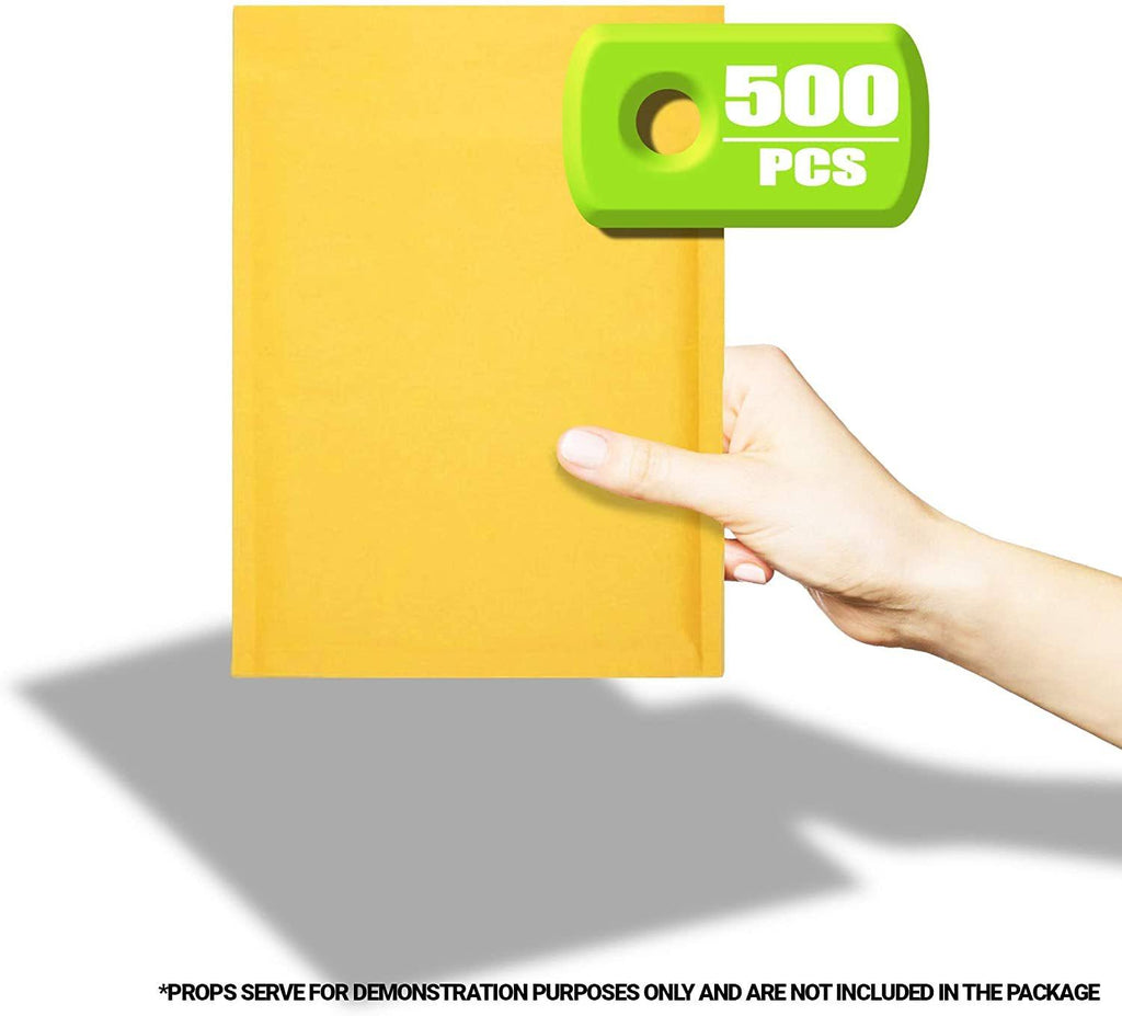500 Pack Kraft Self Seal Bubble Mailers Padded Envelopes P2729
